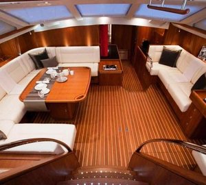 Yacht BILL AND ME -  Salon from above