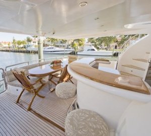 Yacht Bella Mare -  Aft Deck and Wet Bar