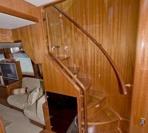 Yacht Bella Mare -  Stairs to Skylounge