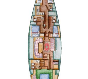 Yacht CAMPAI - Layout