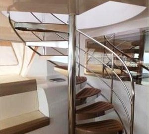 Yacht CATTITUDE -  Cockpit Stairs