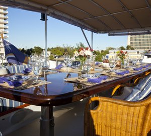 Yacht Georgiana - Al Fresco Dining