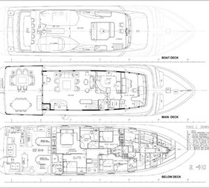 Yacht Georgiana - Layout