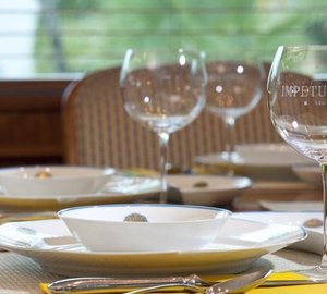 Yacht IMPETUOUS -  Dining Detail