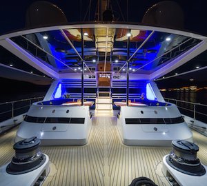 Yacht LADY SUNSHINE - Cockpit at Night