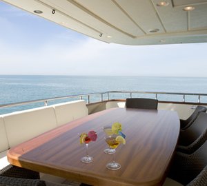Yacht MARY FOR EVER -  Aft Deck Dining