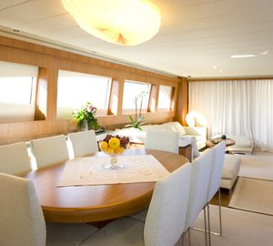Yacht MARY FOR EVER -  Salon looking aft