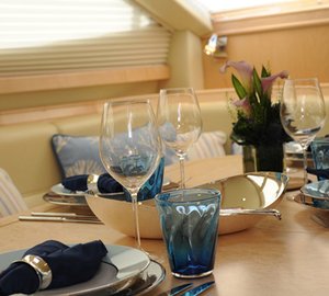 Yacht MORE MAGIC -  Dining Detail