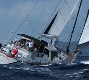 Yacht MUSTANG -  Aft View