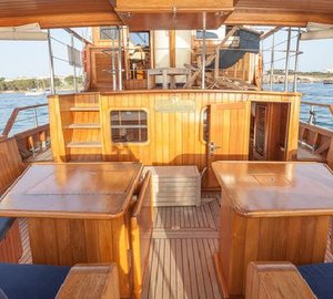 Yacht OLD DREAM - Aft Deck Forward