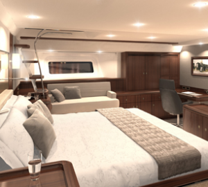 Yacht Oyster 100 master cabin