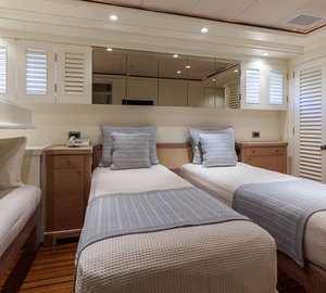 Yacht PERLE BLEUE  - Guest Cabin 1 Converted to Twin