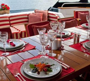 Yacht PHILOSOPHY -  Aft Deck Al Fresco Dining