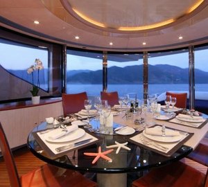 Yacht SKAZKA -  Dining Area