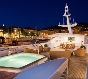Yacht SOPHIE BLUE -  Sundeck at Night