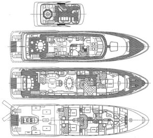 Yacht VICTORIA DEL MAR - Layout