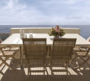 Yacht WAVE RUNNER -  Aft Deck Al Fresco Dining