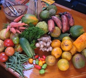 Caribbean charter local fruit