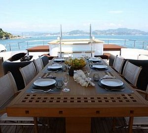 ZALIV III - Dining on Upper Deck