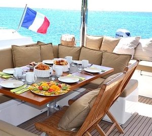 ZYLKENE - Aft deck dining