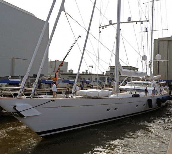 Yacht at the ICON yard