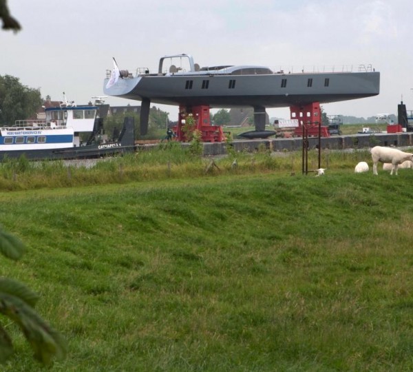 Vitters yacht Sarissa under construction