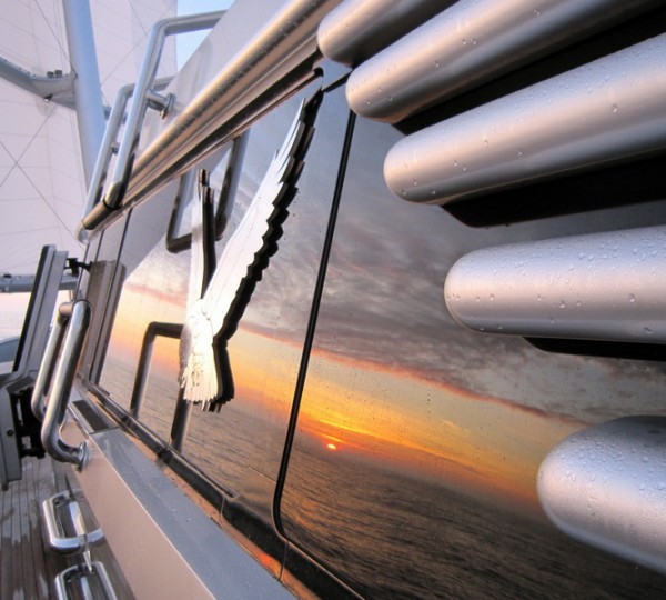 Onboard the 289' Superyacht Maltese Falcon (photo credit Jeremy Smith)