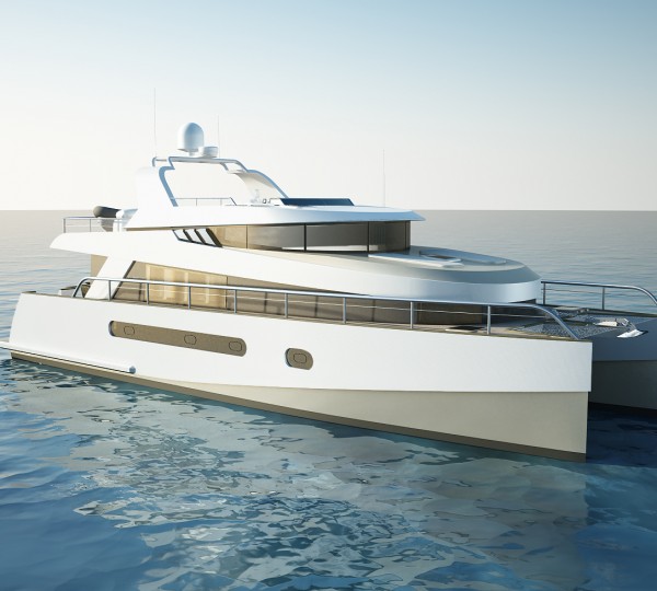 The new 65’ trawler catamaran by Alu Marine shipyard and Stirling Design International