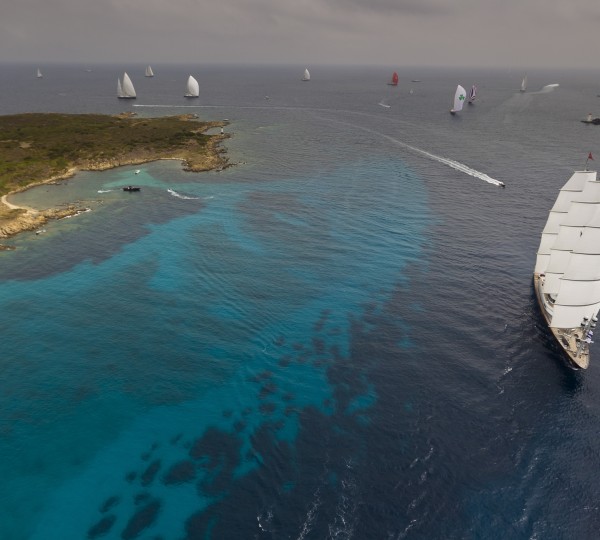 2011 Perini Navi Cup - Maltese Falcon charter yacht leads after the first day's race in Porto Cervo, Sadinia