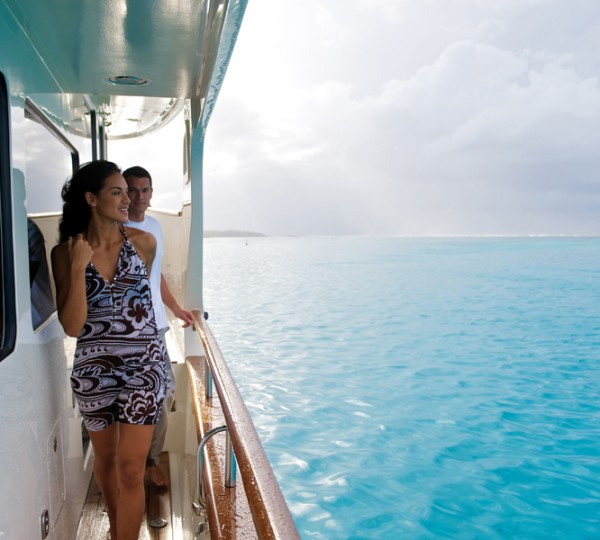 Taking in the beautiful turquoise waters of Tahiti on board charter yacht MISS KULANI - Photo by Tim McKenna Photography©