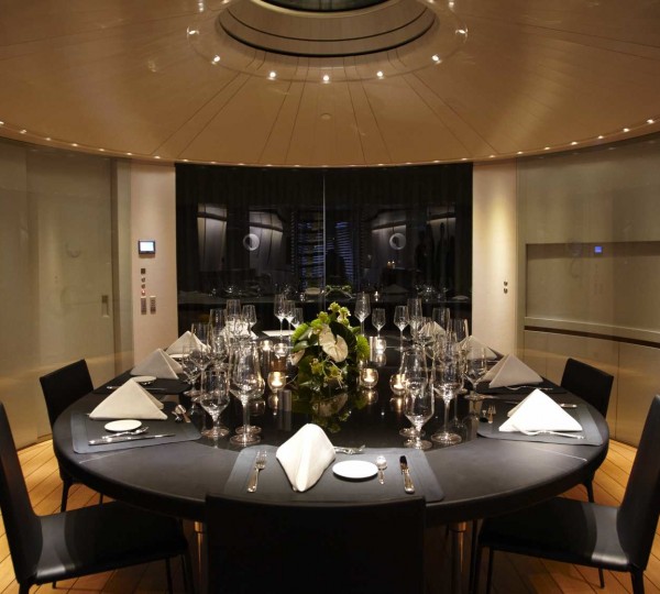 Charter Yacht Panthalassa -  Dining Table