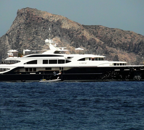 Lyana superyacht at the Aeolian Islands - Sicily - Italy