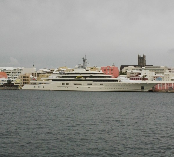 162m mega yacht Eclipse by Blohm and Voss in Bermuda