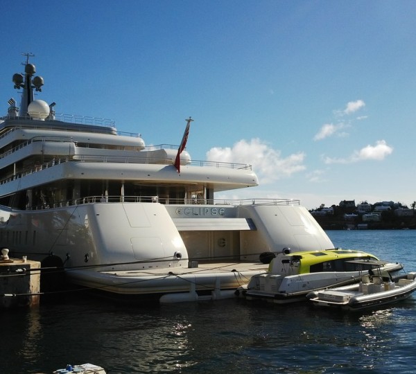 Luxury motor yacht Eclipse - aft view