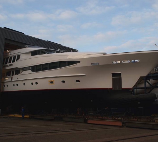 43,60m charter yacht SEVEN SINS to be re-launched soon - Photo by Balk Shipyard