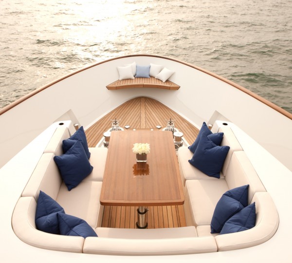 Aboard superyacht FIREFLY