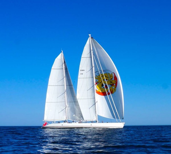 44m charter yacht MARI CHA III fitted with custom carbon Doyle Stratis ICE sails