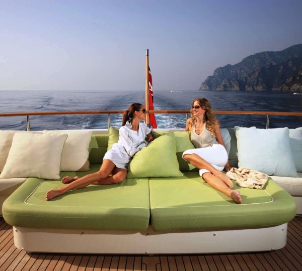 Lounging in style aboard HANA