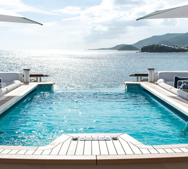 Superyacht QUATTROELLE  Aft Deck Pool