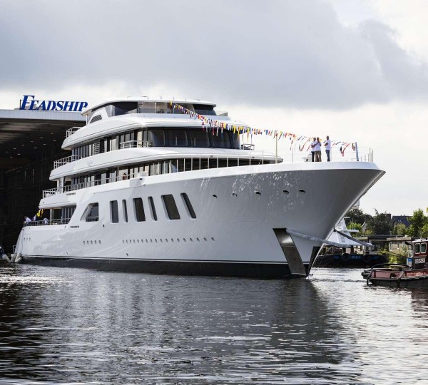 Superyacht AQUARIUS at her Launch - image by Feadship 1