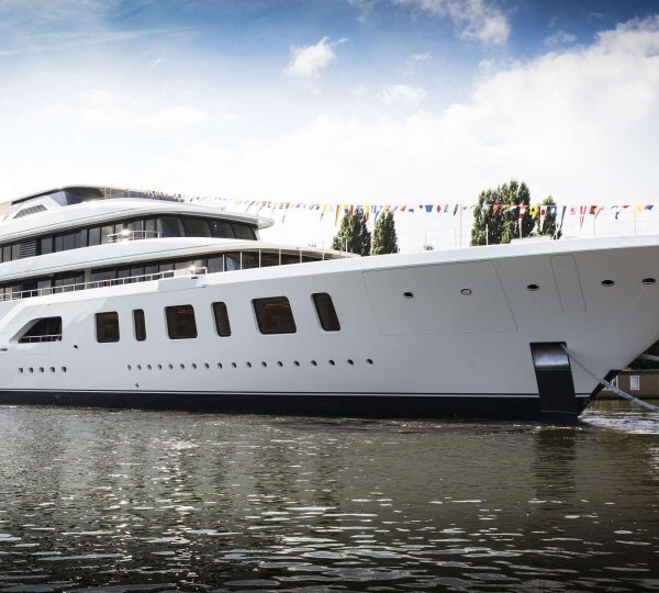 Superyacht AQUARIUS at her Launch - image by Feadship