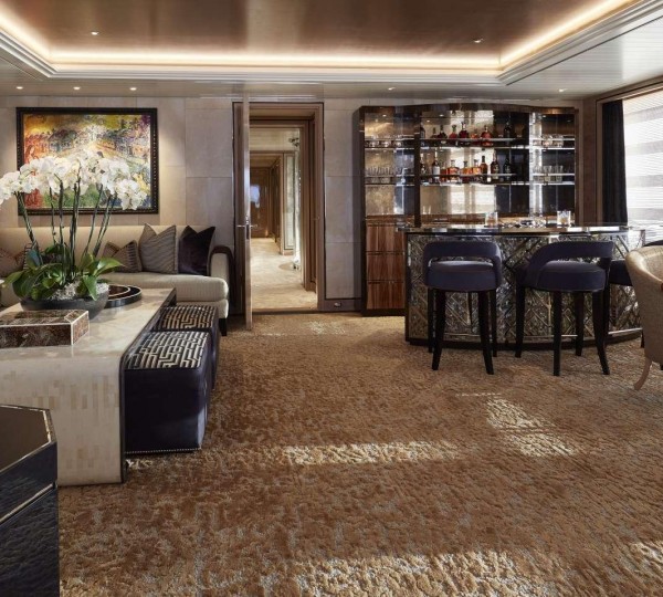 Yacht JOY Interior Design and Decor in Main Saloon - Copyright Feadship