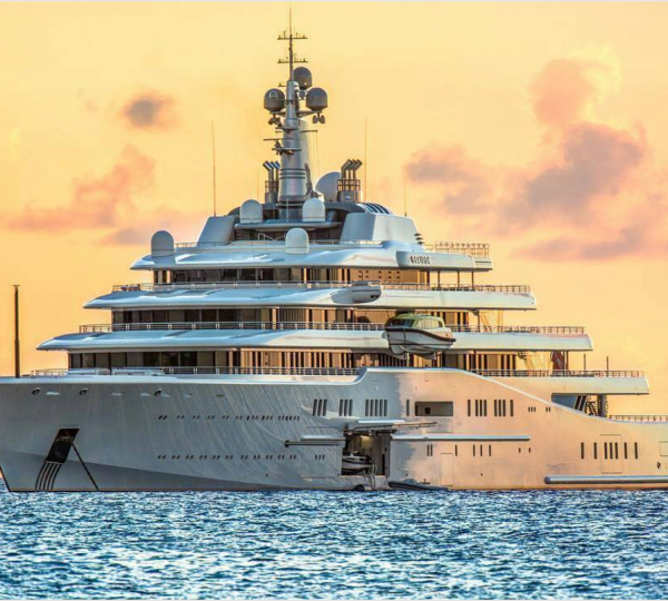 M:Y Eclipse anchored in the waters of the Caribbean, Photo credit Chip Methvin