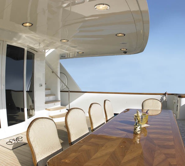 Yacht MIRGAB V Aft Deck - Image by Burger Yachts