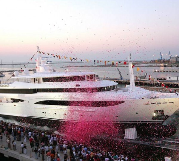 Yacht Tacanuyaso M S at launch - Image by CRN
