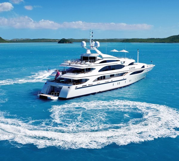 Yacht Altitude Tenders Out In The Caribbean