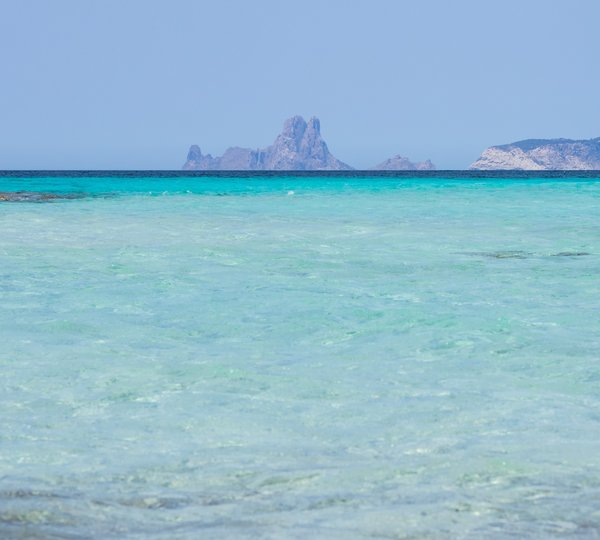 View Of Es Vedra And Es Vedranell Islands From Formentera Spain