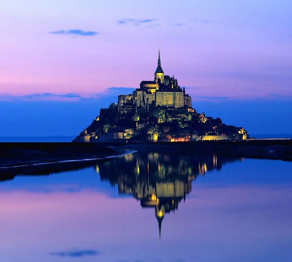 Mont Saint Michel Brittany Evening