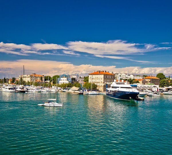 Town Of Zadar Harbor View Of Superyachts - Dalmatia, Croatia