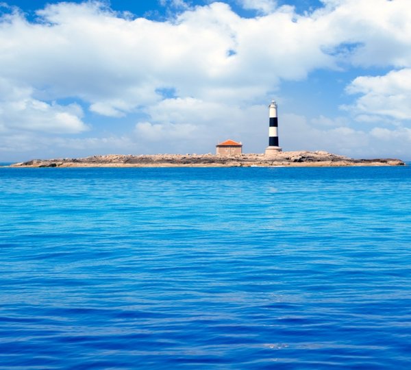 Formentera Freus Faro En Pou Lighthouse, Porcs Island De Los Puercos